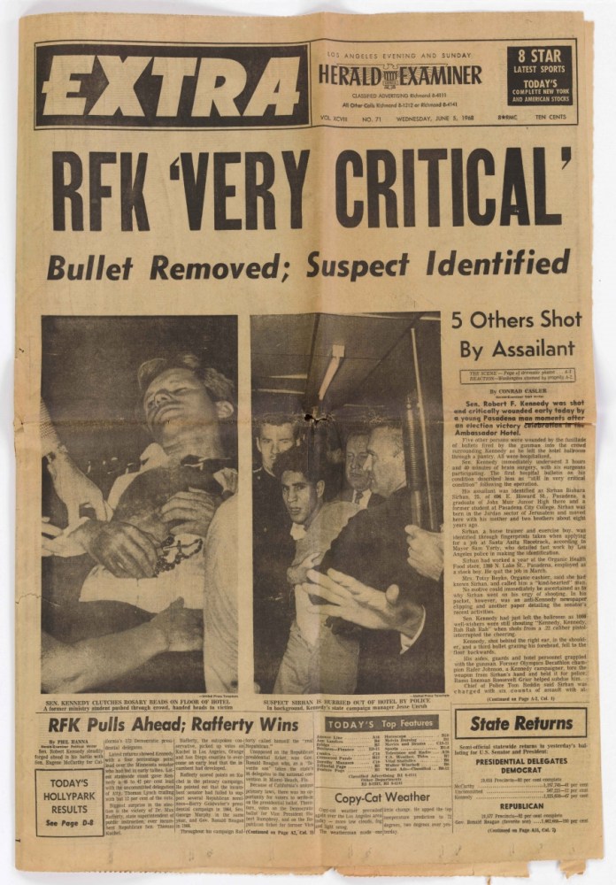 New Evidence Implicates CIA, LAPD, FBI & Mafia as Plotters in the Robert F. Kennedy Assassination A-picture-containing-text-newspaper-description