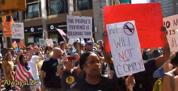 “We Will Not Comply!” – Thousands March Against Covid Vaccine Mandates in NYC Image-1497