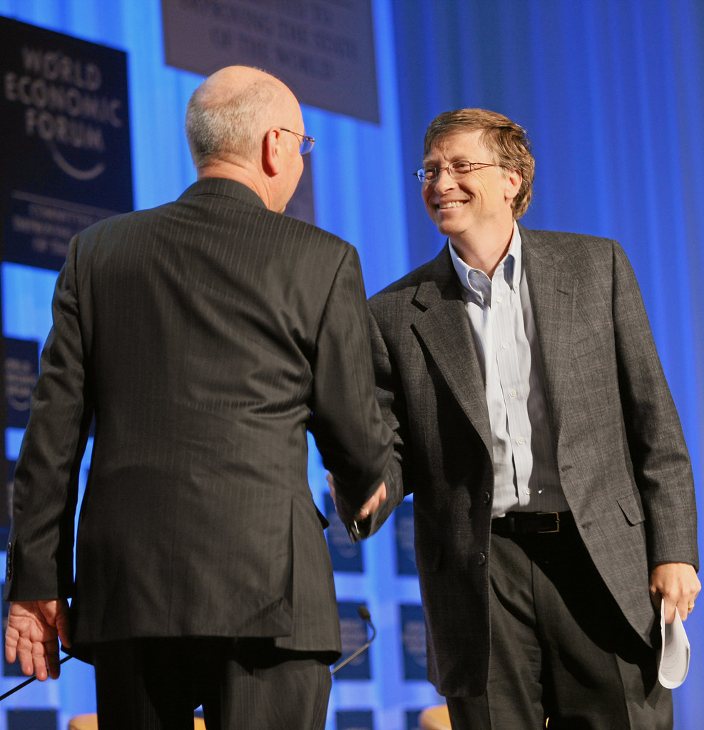 Klaus Schwab, Bill Gates - World Economic Forum Annual Mee… | Flickr