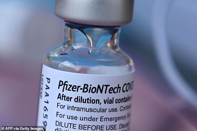 The report accuses Pfizer of including secret language blocking donations of Pfizer doses (pictured), opposing an intellectual property waiver that could have allowed for the sharing of technology, having 'unilateral authority for other decisions' and more