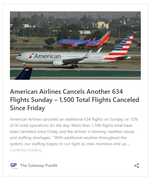 American Airlines Cancels 104 Flights At Phoenix Sky Harbor – Whistleblower Reveals Weather Is NOT The Cause, It’s Crew Shortages Image-2060