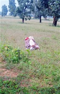 Exhumed body of Laxman Markham in Gumadpal village, Bastar District, Chhattisgarh state, India. (Morning Star News)
