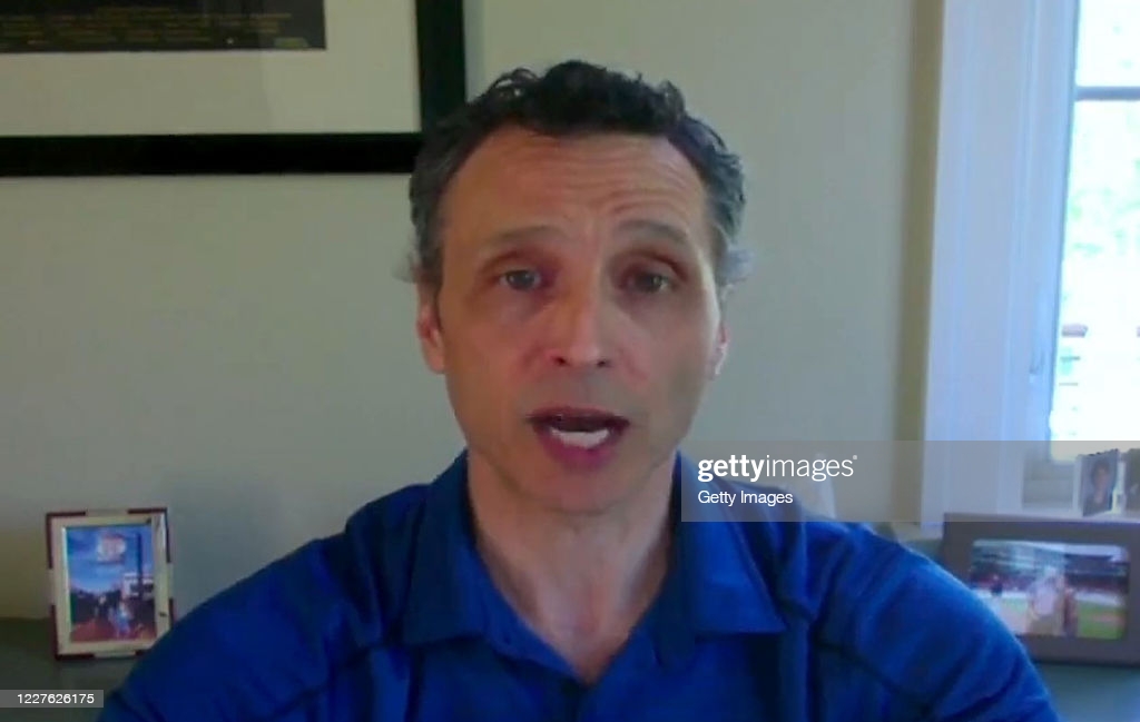 In this screen grab, Jimmy Pitaro, President, ESPN, Co-Chairman, Disney Media Networks speaks during the 2nd Annual espnW Summit NYC on May 28, 2020...