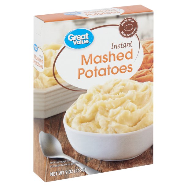 Great Value Instant Mashed Potatoes, 9 oz