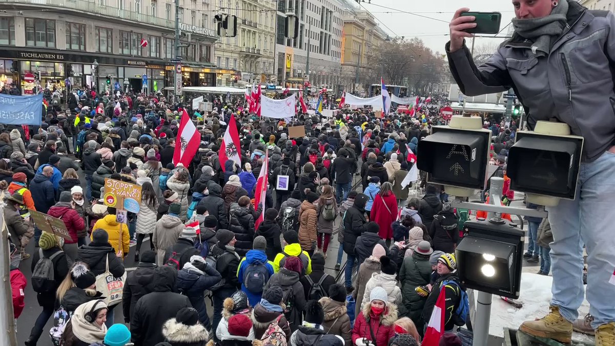 Tens of Thousands of Protesters March in Vienna BZVnB8Mb92t3zVEW