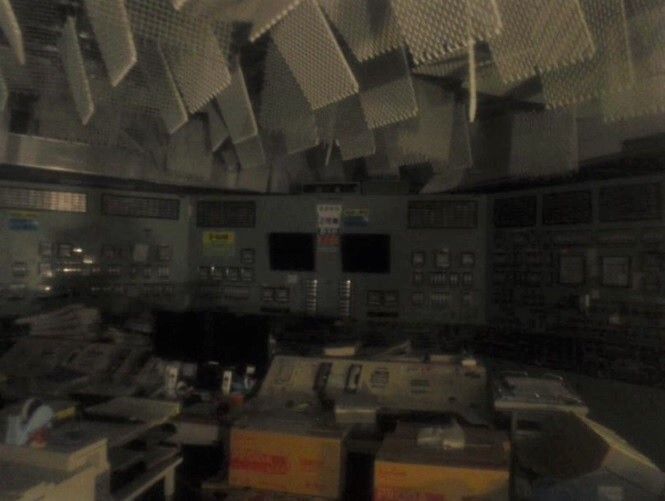 Unit 2 Central Control Room, which became pitch black due to a power outage (provided by NISA).