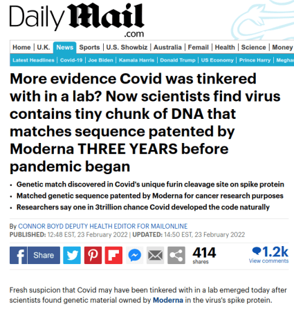 Moderna Patented CANCER GENE is in Sars-Cov-2 “Spike Protein” Ig5