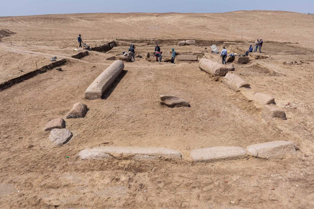 Egyptian archaeologists unearthed the ruins of a temple for the ancient Greek god Zeus