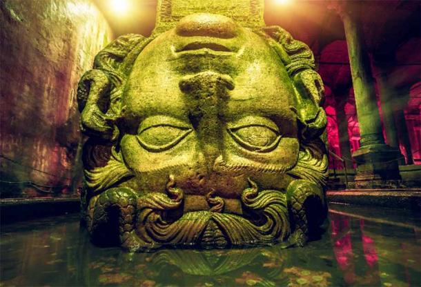 Massive Medusa heads under Istanbul lend support to the legend of the Medusa sarcophagus.	Source: Goinyk / Adobe Stock