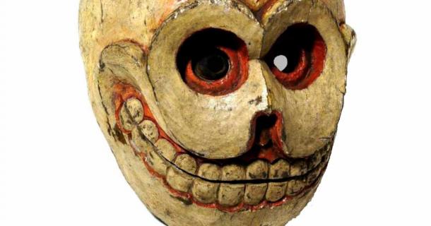 Skull funerary mask, Bhutan (Wellcome Collection / CC by SA 4.0)