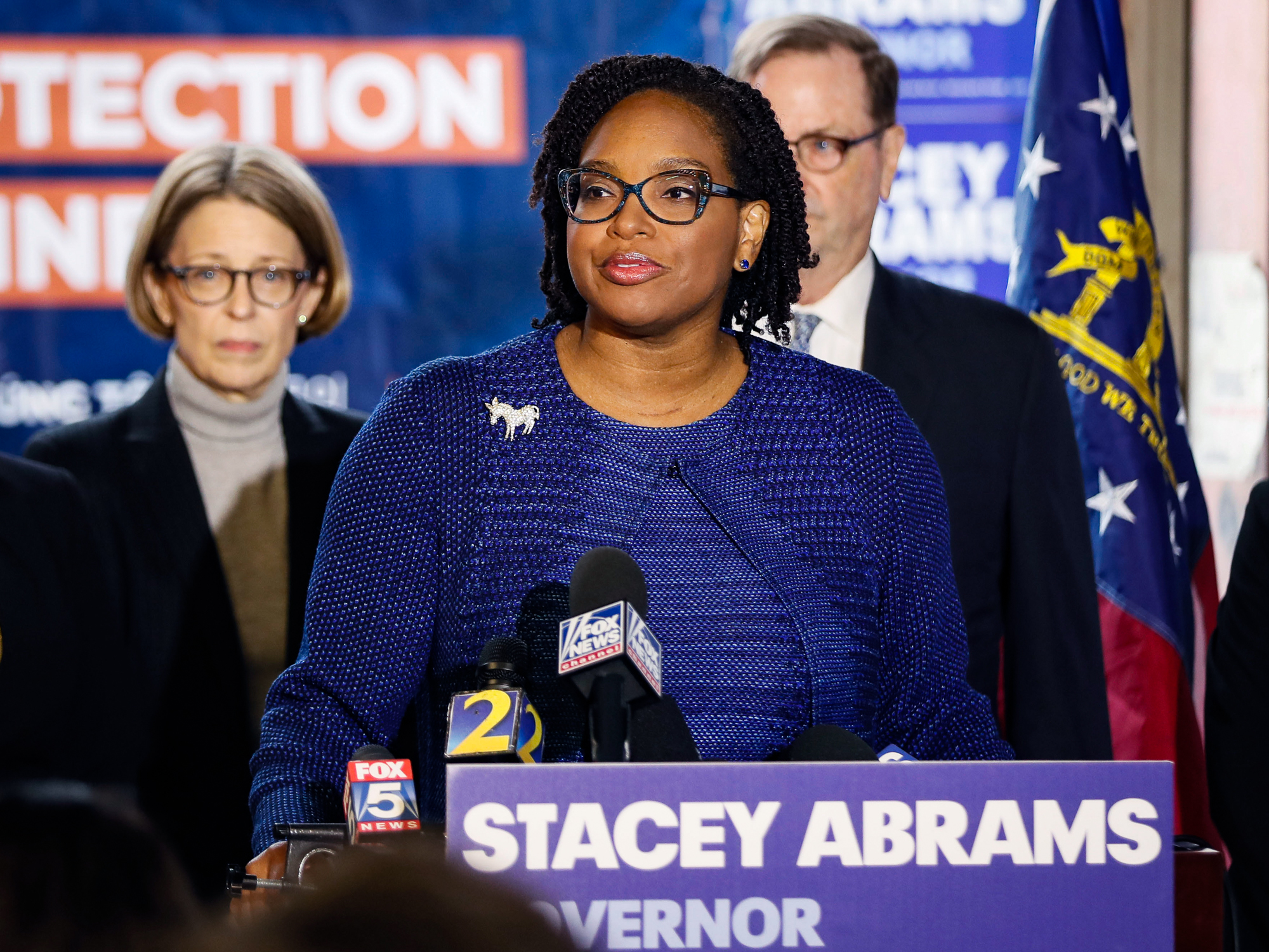 Allegra Lawrence-Hardy was at the forefront of Abrams’ effort to combat suppression from the start, according to Abrams aides.