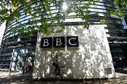 A general view outside the BBC Studios on 27 May 2021 in England [Nathan Stirk/Getty Images]