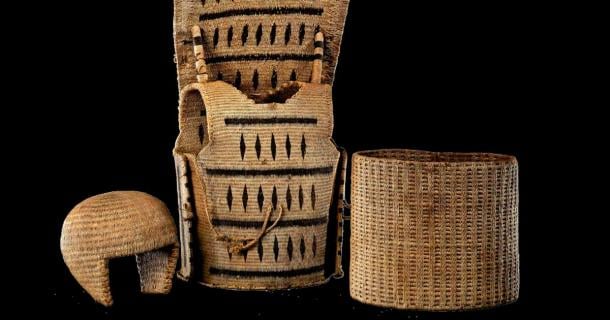 The backboard of the Kiribati armor was designed to protect from rear attacks (British Museum / CC BY SA 4.0)