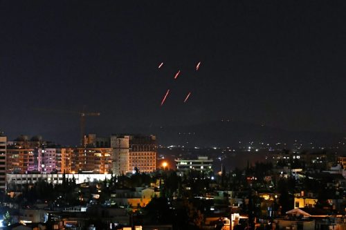 Israeli strikes Damascus, on July 20, 2020 [STR/AFP via Getty Images]