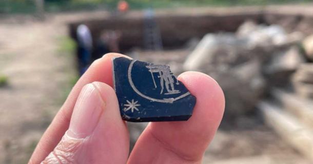 Ancient Egyptian amulet seal discovered in Turkey. Source: AA Photo