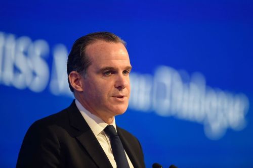 Brett McGurk, US White House Coordinator for the Middle East and North Africa, speaks during the 17th IISS Manama Dialogue in the Bahraini capital Manama on November 21, 2021. [MAZEN MAHDI/AFP via Getty Images]