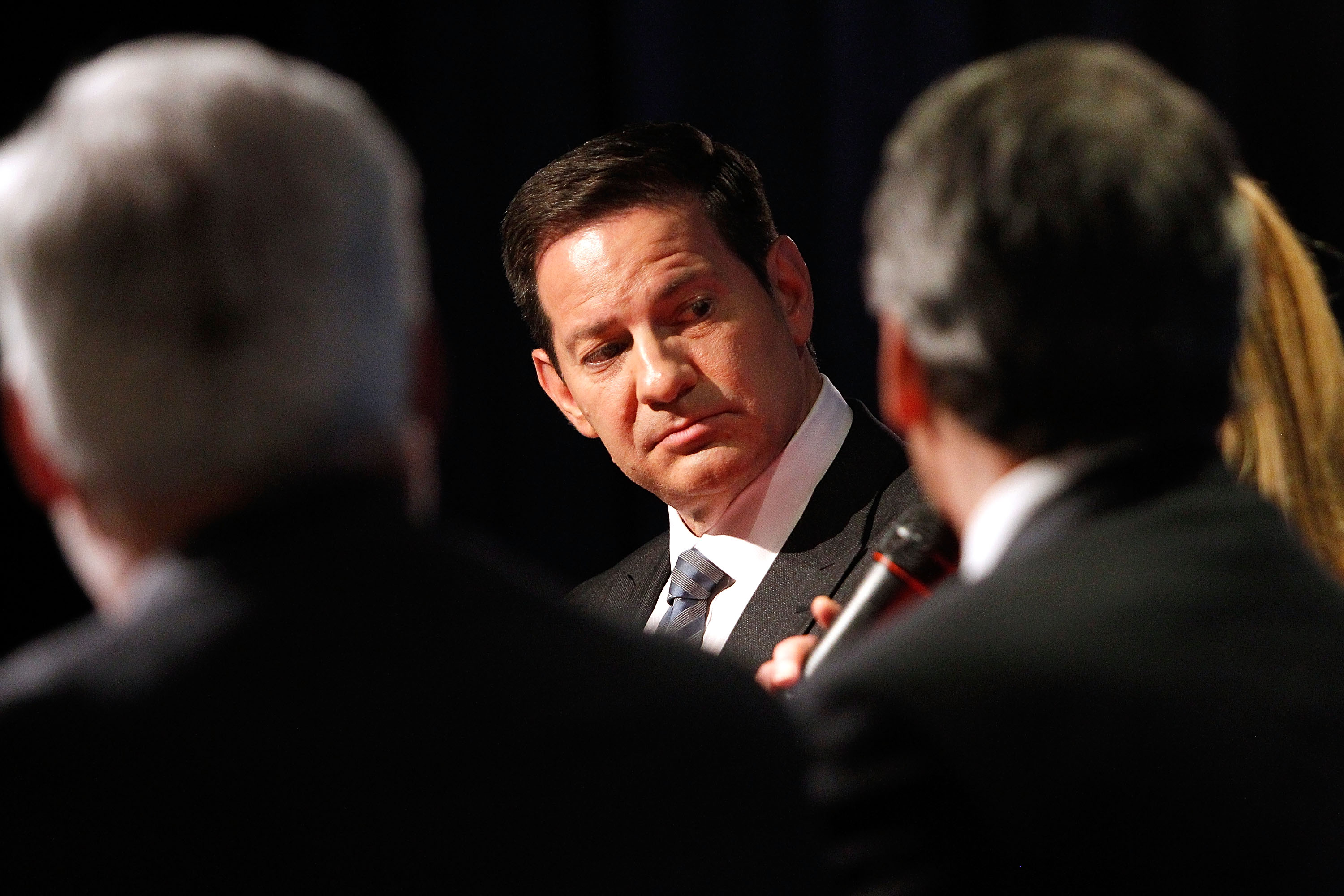 Mark Halperin participates in a panel discussion on May 3, 2017. 