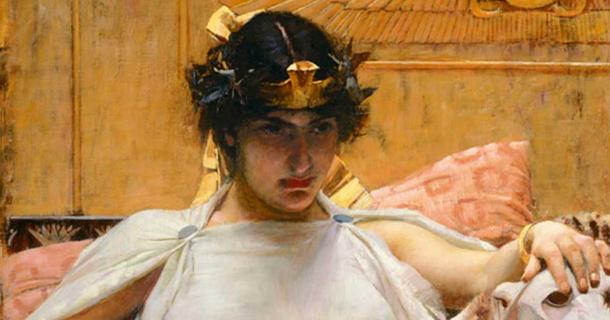 Cleopatra by John William Waterhouse. Source: Public domain