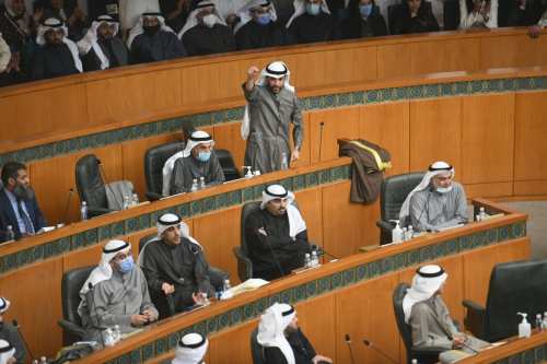 Parliamentary session in Kuwait on December 15, 2020 [Jaber Abdulkhaleg/Anadolu Agency]
