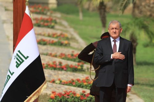 Iraq's President Abdullatif Mohammed Jamal Rashid in Baghdad, Iraq. [Murtadha Al-Sudani - Anadolu Agency]