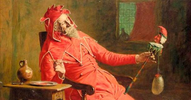 Roland the Farter’s flatulence was seemingly so impressive that it garnered a gift of land from King Henry I. Painting of The Court Jester by John Watson Nicol, 1895	Source: Public Domain