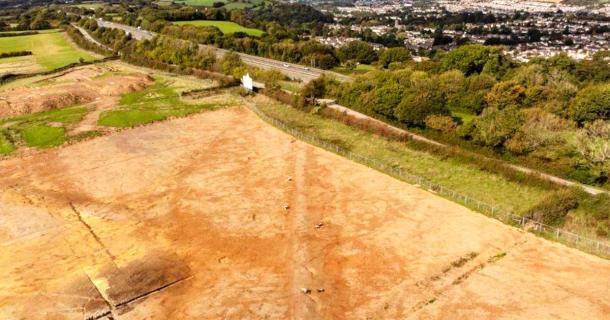 Ancient Roman road, Sherford, Devon. Source: AC Archaeology