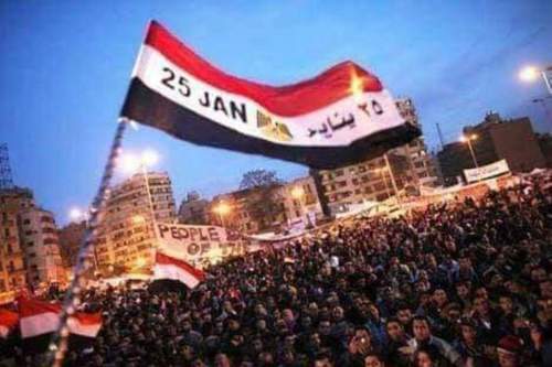 Egyptians come together, participating in the revolution that took place on 25th January [Twitter]