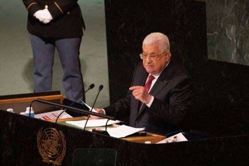 Mahmoud Abbas, Palestinian Authority president on Friday, 23 September, 2022 [Jeenah Moon/Bloomberg via Getty Images]