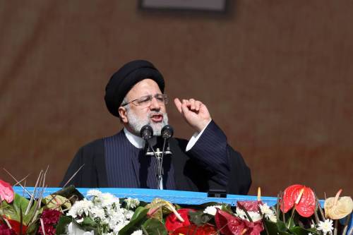 Iranian President Ebrahim Raisi on February 11, 2023 [Fatemeh Bahrami/Anadolu Agency]