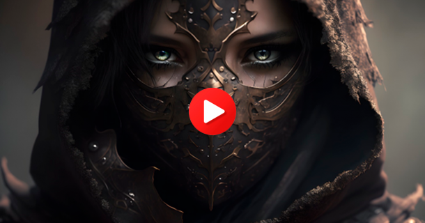 Female assassin. Source: mehaniq41 / Adobe Stock. Video Button Play Image by Dehweh / Adobe Stock.