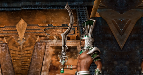 Egyptian warrior with a khopesh. Source: Obsidian Fantasy / Adobe Stock.