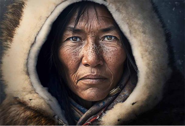 Native Alaskan Eskimo woman - could have Chinese lineage. Source: Agnieszka/Adobe Stock