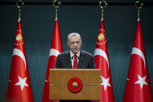 Turkish President Recep Tayyip Erdogan makes statements after cabinet meeting in Ankara, Turkiye on June 06, 2023. [Aytaç Ünal - Anadolu Agency]