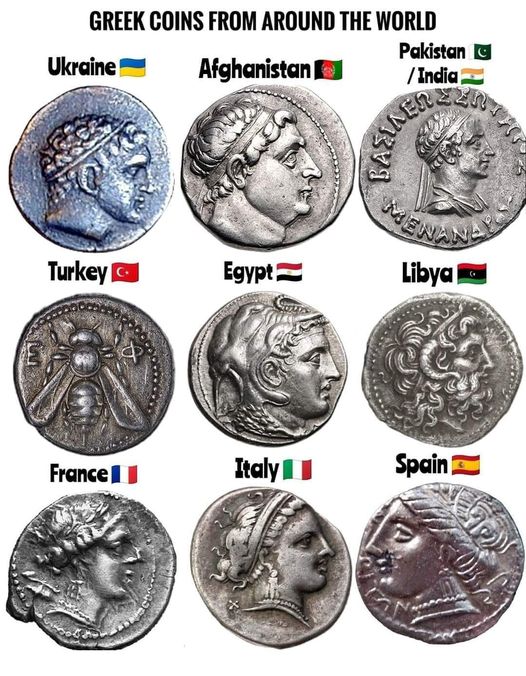 Greek coins from around the world